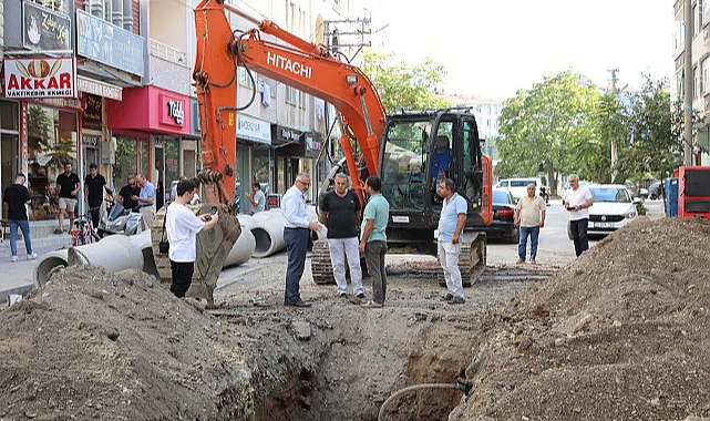 Bafra'da alt yapı çalışmaları devam ediyor