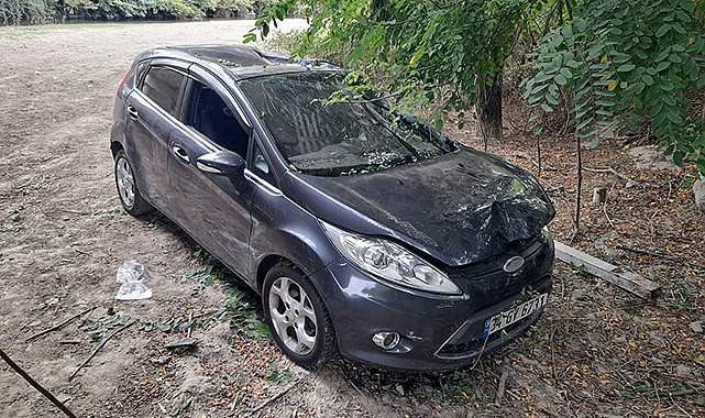 Bafra’da otomobil köprüden aşağı uçtu!