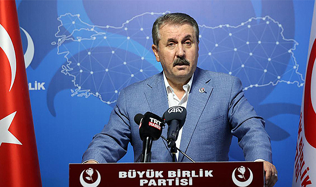 BBP Genel Başkanı Destici: Geliri az olandan ya da üretenden asla bir vergi alınmamalı