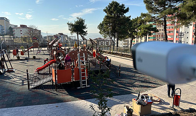 Canik’te güvenli parklar hayat buluyor