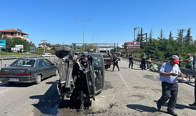 Çarşamba'da feci kaza: 1'i ağır 8 yaralı
