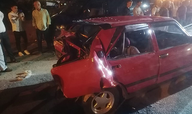 Çarşamba’da otomobille tır çarpıştı