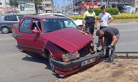 Çarşamba'da trafik kazası: 1 yaralı