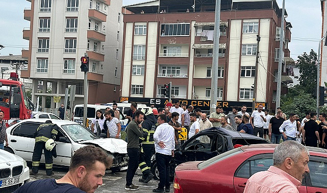 Çarşamba’da trafik kazasında 2 kişi yaralandı