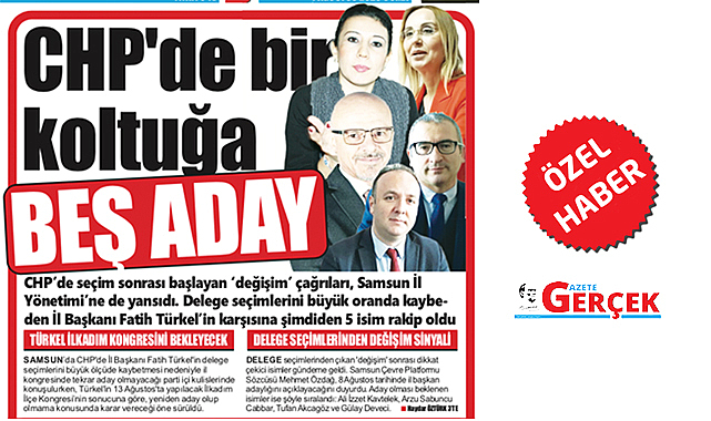 CHP'de bir koltuğa beş aday