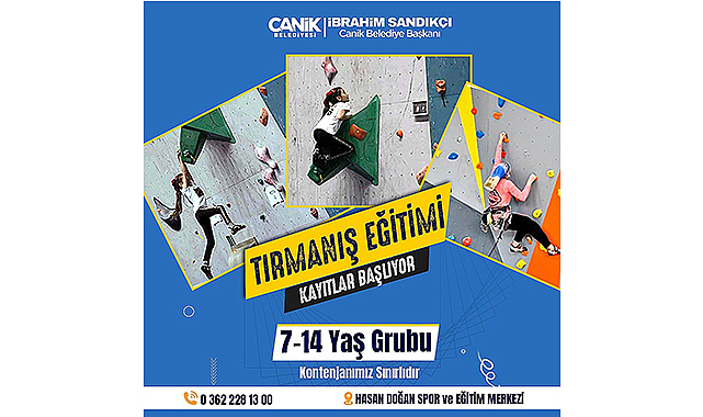 Geleceğin dağcıları Canik’te yetişecek