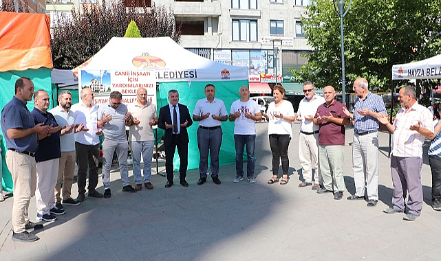 Havza'da cami inşaatı için kermes