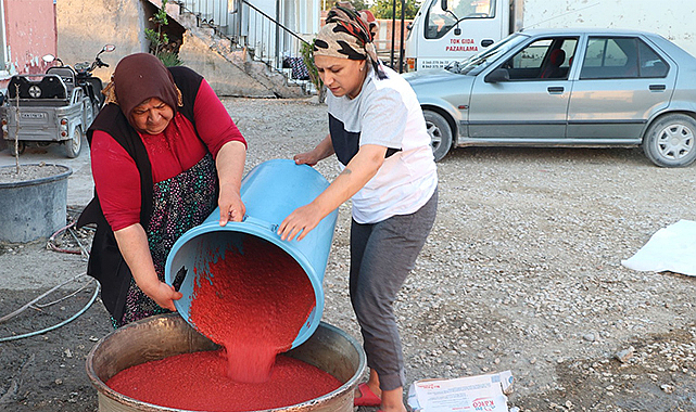 Havza’da salça kazanları kaynıyor