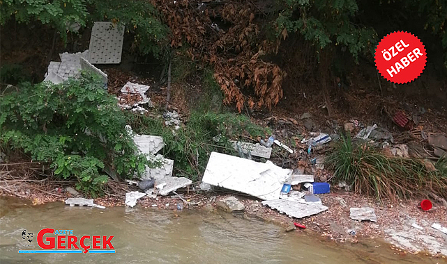 Kürtün Irmağı'nı çöp yaptılar!