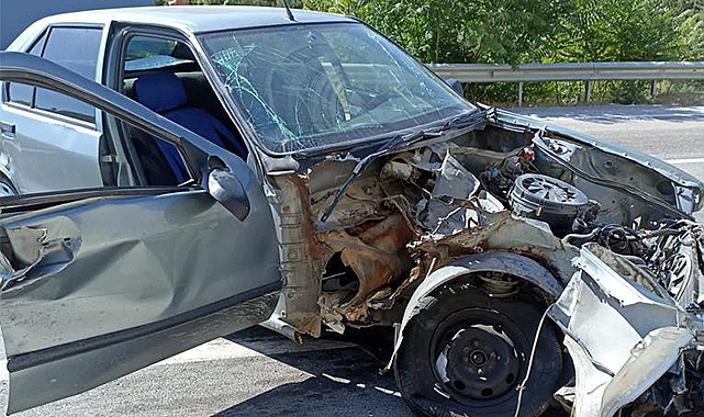 Ladik'te korkunç kaza: 1 ölü, 1 yaralı