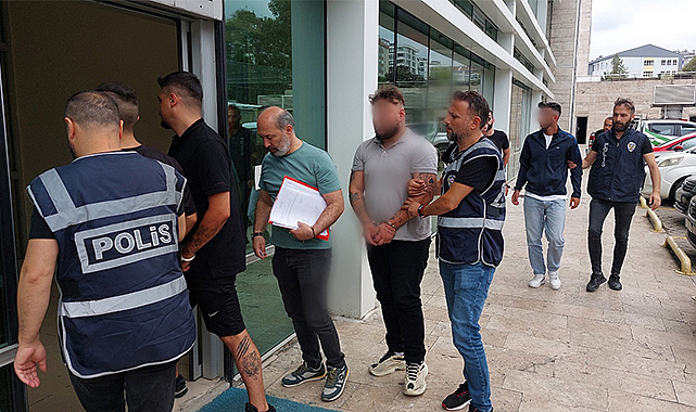 Samsun’da gasp! 5 kişiyi adliyeye sevk edildi