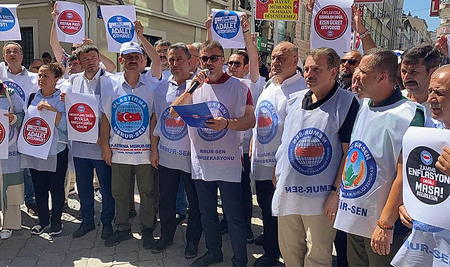 Samsun’da memurlardan zam eylemi