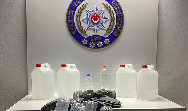 Sinop’ta 20 litre etil alkol ele geçirildi