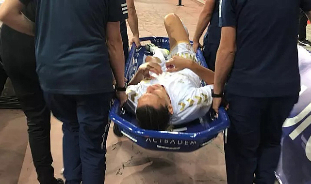 Taylan Antalyalı'nın ayağında kırık şüphesi hastaneye kaldırıldı