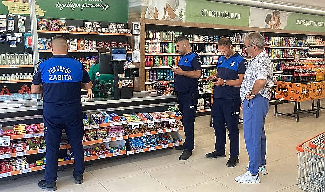 Tekkeköy'de zincir marketlerde sıkı denetim