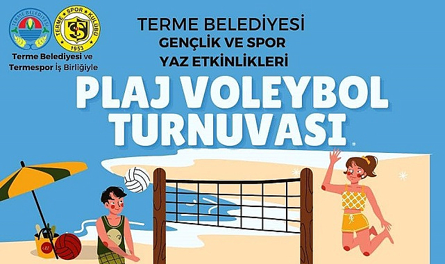 Terme’de plaj voleybol turnuvası başlıyor