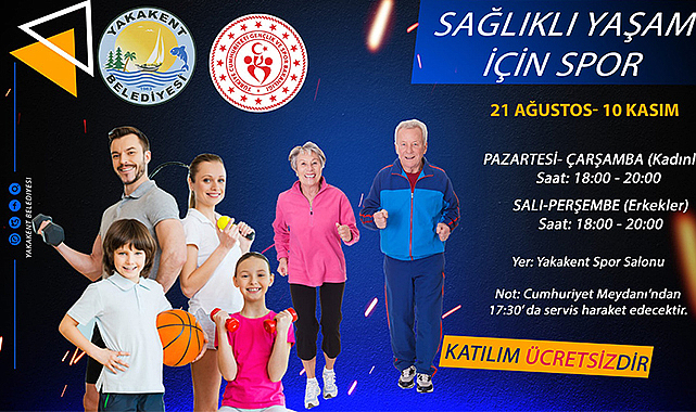 Yakakent'te sağlıklı yaşam için spor etkinliği