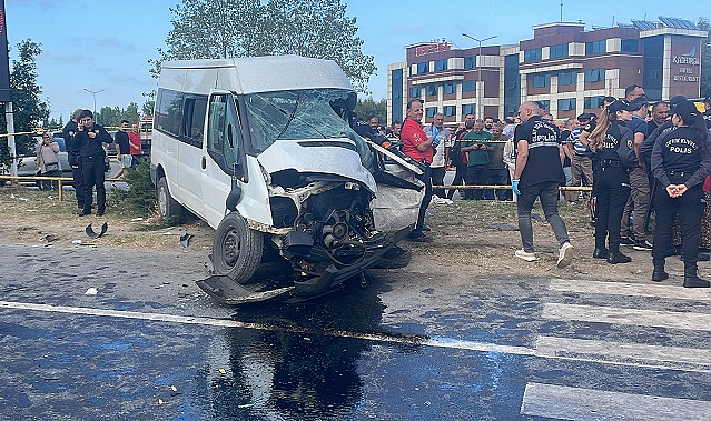 Atakum'da öğrenci servisi faciası! Şoför öldü, 6 öğrenci yaralandı