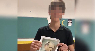 Atatürk'ün fotoğrafına uygunsuz hareketler yapan liseliye istenilen ceza belli oldu!