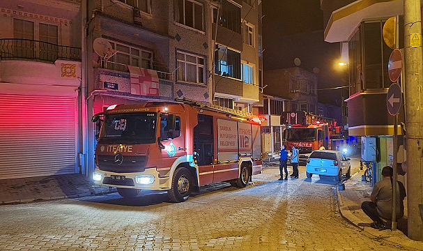 Bafra’da boş evde yangın çıktı