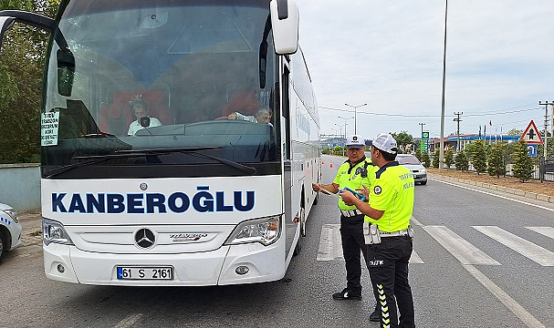 Bafra'da trafik ekipleri denetim yaptı