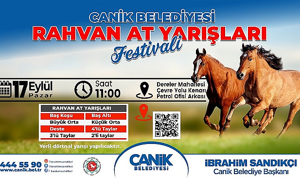 Canik'te atlar dört nala koşacak!