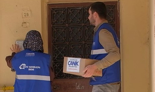 Canik’te ihtiyaç sahibi ailelere destek
