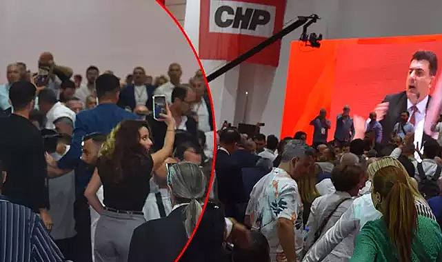CHP İzmir İl Kongresinde kavga çıktı! Yumruklar konuştu!