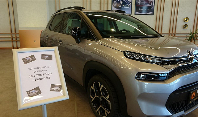 Giresun'da para yerine fındıkla araç satışı