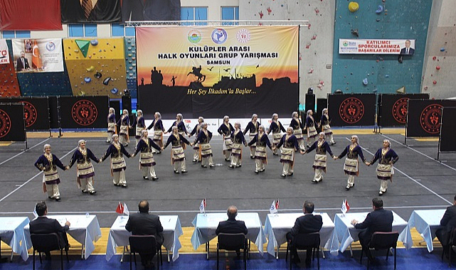 Halk Oyunları Kulüpler Arası Grup Yarışması yapıldı