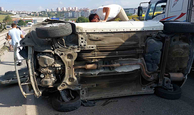 Kürtün Köprüsü üstünde kaza!