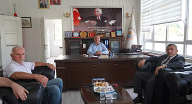 MHP Samsun İl Başkanı Mucur'dan Alaçam Belediye Başkanı Acar'a ziyaret