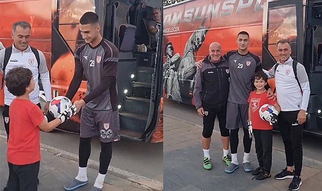 Minik taraftarın büyük sevinci