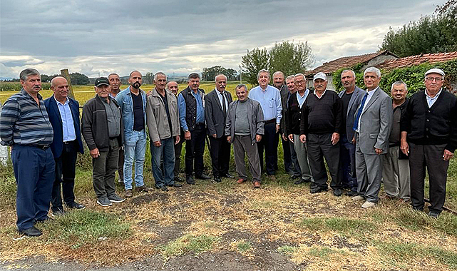 Murat Çan Bafra’da! Çeltik üreticilerini dinledi