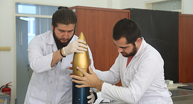 OMÜ kenevir lifinden roket burun konisi üretti