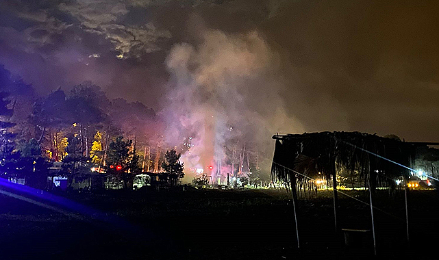 Ordu’da çok sayıda bungalov ev küle döndü