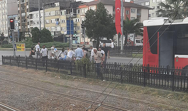 Samsun'da talihsiz olay: Otobüste yangın tüpü patladı!
