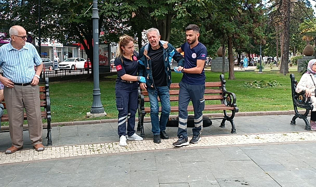 Samsun'da fotoğrafçıların dikkati yaşlı adamı kurtardı!