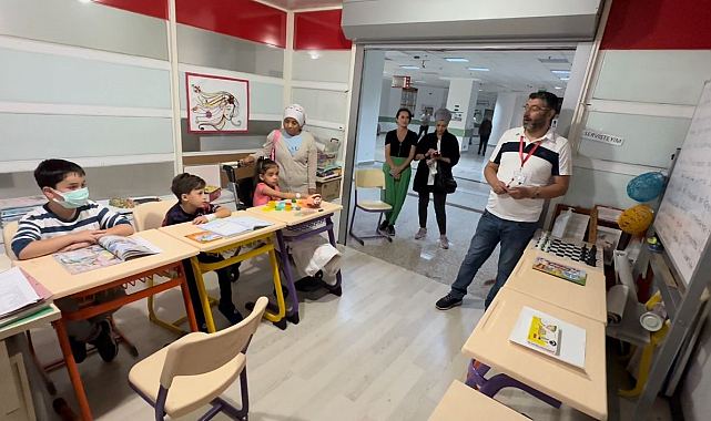 Samsun'da hastanede eğitim! Yılda 250 çocuk eğitim alıyor