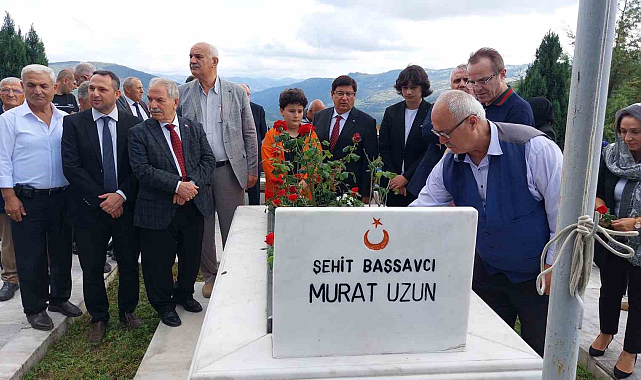 Samsun'da şehit başsavcıya mezarı başında anma