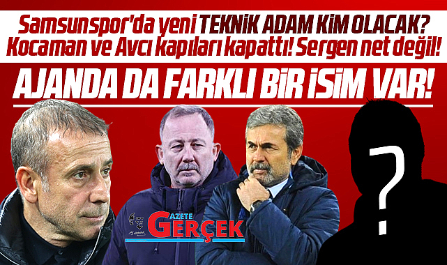 Samsunspor'da yeni Teknik adam kim olacak? Sergen dışında farklı bir isim var!