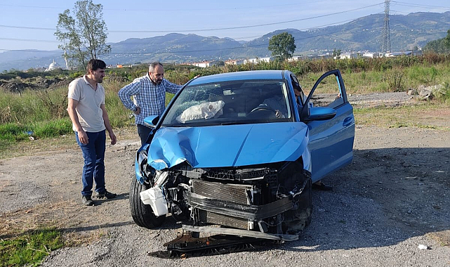 Tekkeköy'de kaza! Bir kadın yaralandı
