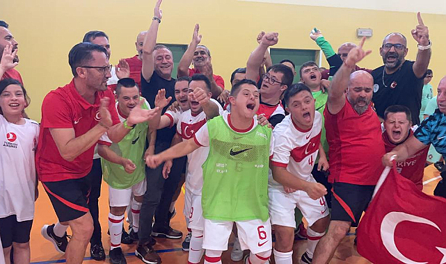 Türkiye Down Sendromlu Özel Futsal Milli Takımı Avrupa şampiyonu