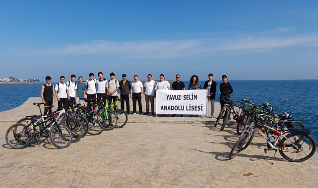 Yavuz Selim Anadolu Lisesi öğrencileri sağlıklı yaşam için pedal çevirdi