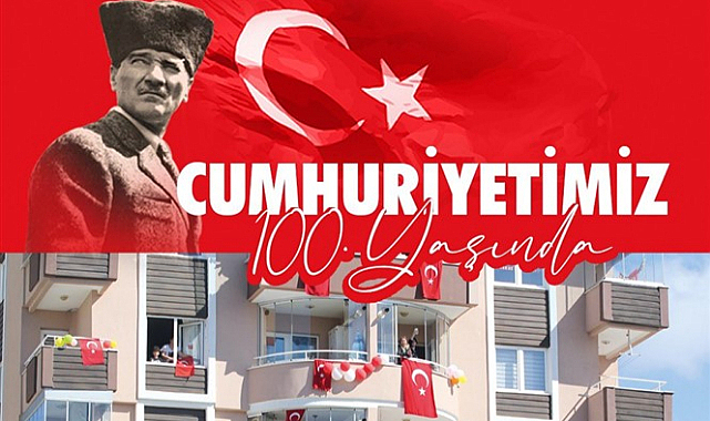 Atakum cumhuriyetin 100. yılını bayraklarla kutlayacak