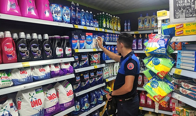 Bafra'da marketler denetlendi