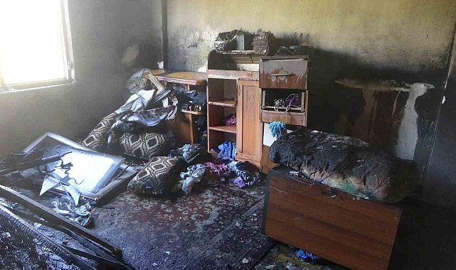 Bafra'da mahalleliyi ayağa kaldıran yangın!