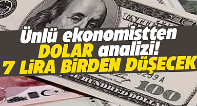 Bu tahmin çok konuşuluyor! Dolar 7 lira birden düşer mi?