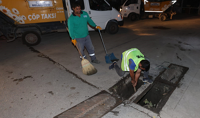 Canik'te ekipler yağmur teyakkuzunda
