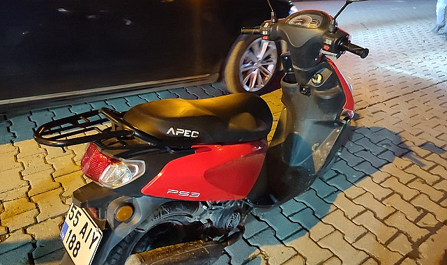 Çarşamba'da motosiklet sürücüsü kazada yaralandı